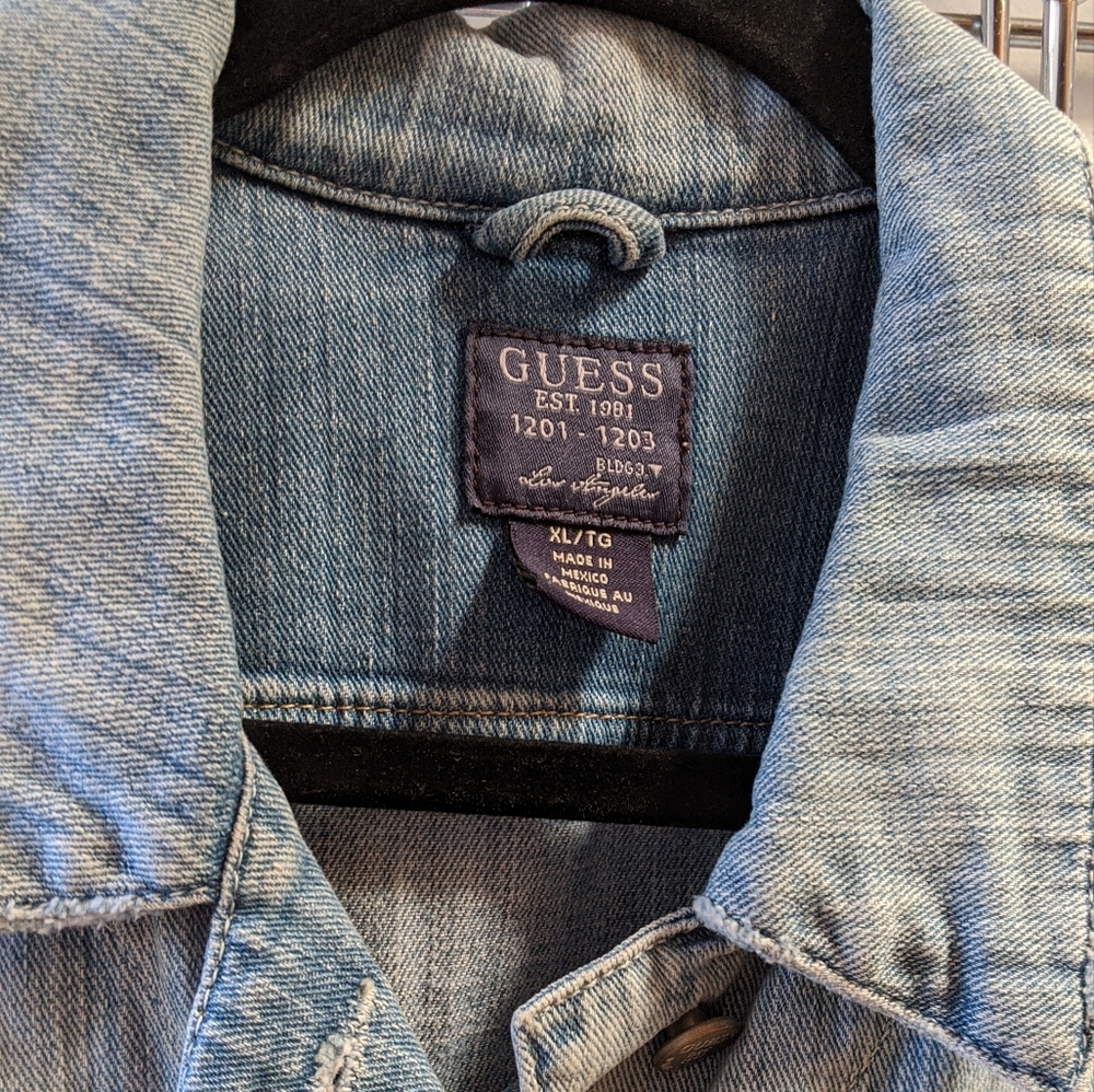 GUESS Brand Jean Jacket. Sleeveless